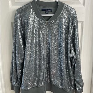 1X Denim 24/7 Sequin Bomber Jacket